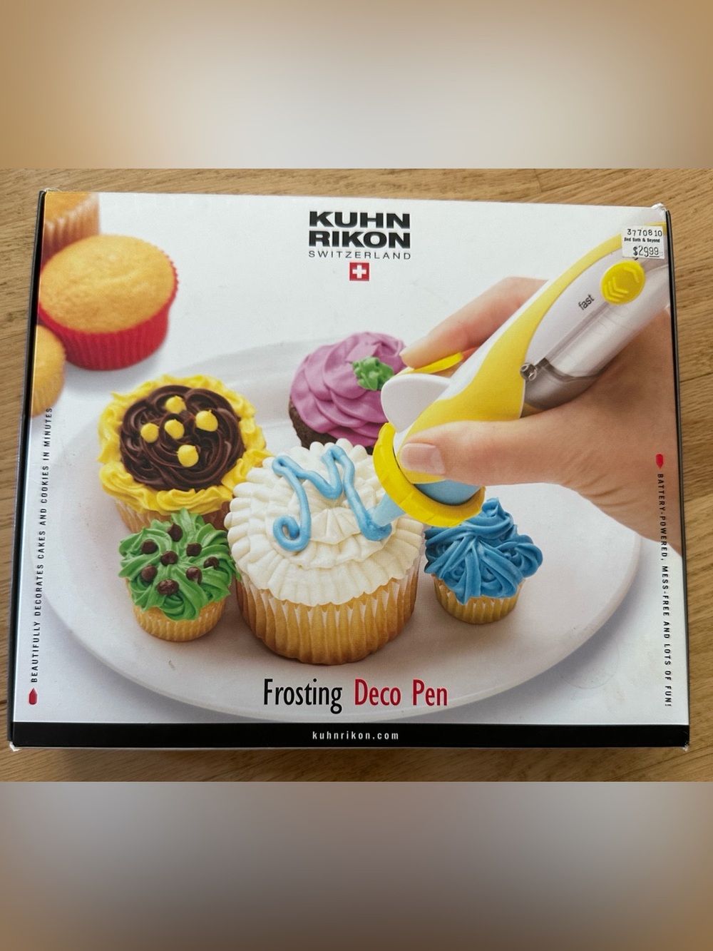 New KUHN RIKON Frosting Deco Pen for Cakes Cupcakes Cookies,Battery Powered